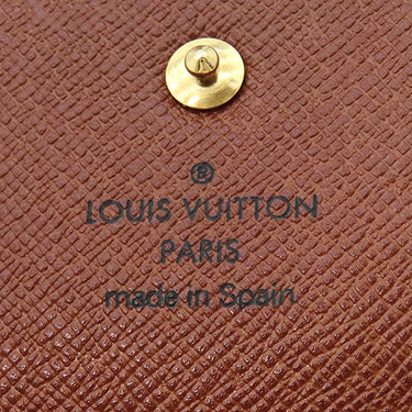 ルイヴィトン LOUIS VUITTON ポシェット パスポール M60135 モノグラム モノグラムキャンバス 長財布 ゴールド金具 茶 三つ折り