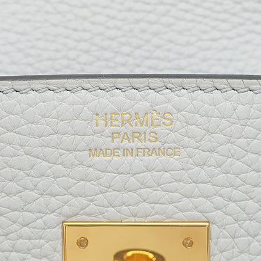 エルメス HERMES バーキン30 ブルーペール トリヨンクレマンス ハンドバッグ ゴールド金具 水色