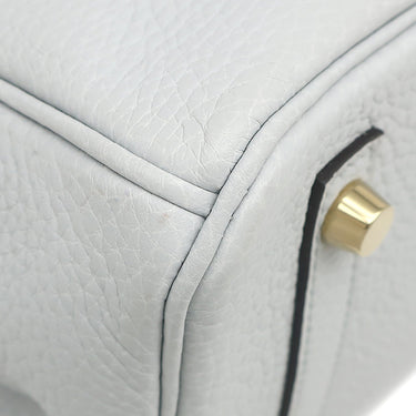 エルメス HERMES バーキン30 ブルーペール トリヨンクレマンス ハンドバッグ ゴールド金具 水色