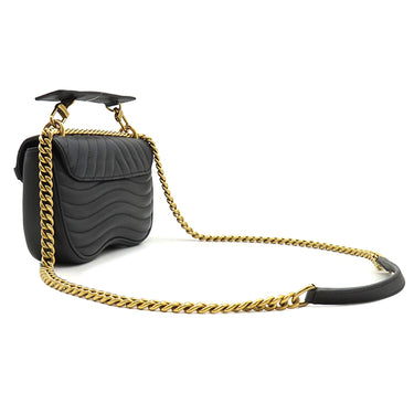 ルイヴィトン LOUIS VUITTON ニューウェーブ チェーンバッグ PM M51683 ブラック カーフ 2WAYバッグ ゴールド金具 黒 ショルダー ハンドバッグ