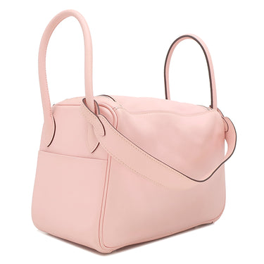 エルメス HERMES リンディ26 ローズサクラ ヴォースイフト 2WAYバッグ シルバー金具