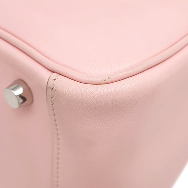 エルメス HERMES リンディ26 ローズサクラ ヴォースイフト 2WAYバッグ シルバー金具