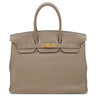 エルメス HERMES バーキン35 エトゥープ トリヨンクレマンス ハンドバッグ ゴールド金具 グレージュ