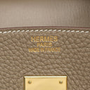 エルメス HERMES バーキン35 エトゥープ トリヨンクレマンス ハンドバッグ ゴールド金具 グレージュ