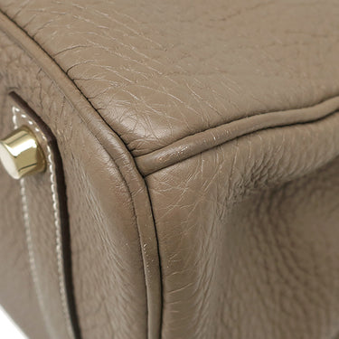 エルメス HERMES バーキン35 エトゥープ トリヨンクレマンス ハンドバッグ ゴールド金具 グレージュ