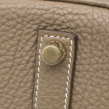 エルメス HERMES バーキン35 エトゥープ トリヨンクレマンス ハンドバッグ ゴールド金具 グレージュ