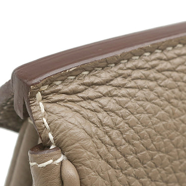 エルメス HERMES バーキン35 エトゥープ トリヨンクレマンス ハンドバッグ ゴールド金具 グレージュ