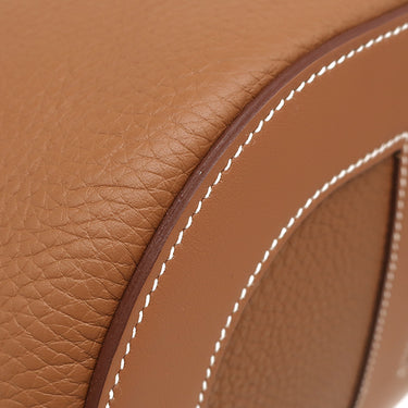 エルメス HERMES インザループ 23 ゴールド トリヨンクレマンス ヴォースイフト ハンドバッグ ゴールド金具 茶 2025年製