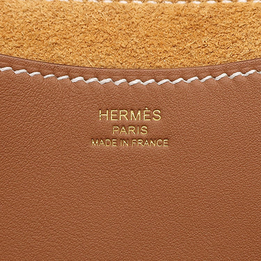 エルメス HERMES インザループ 23 ゴールド トリヨンクレマンス ヴォースイフト ハンドバッグ ゴールド金具 茶 2025年製