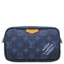ルイヴィトン LOUIS VUITTON トロカデロ ウェアラブル ウォレット M26826 オセアン レザー モノグラムヘリテージキャンバス ショルダーバッグ シルバー金具 青