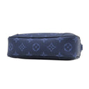 ルイヴィトン LOUIS VUITTON トロカデロ ウェアラブル ウォレット M26826 オセアン レザー モノグラムヘリテージキャンバス ショルダーバッグ シルバー金具 青