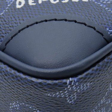 ルイヴィトン LOUIS VUITTON トロカデロ ウェアラブル ウォレット M26826 オセアン レザー モノグラムヘリテージキャンバス ショルダーバッグ シルバー金具 青