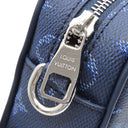 ルイヴィトン LOUIS VUITTON トロカデロ ウェアラブル ウォレット M26826 オセアン レザー モノグラムヘリテージキャンバス ショルダーバッグ シルバー金具 青