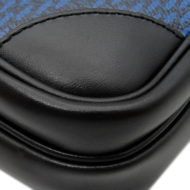 ルイヴィトン LOUIS VUITTON アマゾン スリングバッグ N50011 マリーヌ レザー ダミエグラフィット3Dキャンバス ボディバッグ シルバー金具 ショルダーバッグ 青