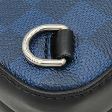 ルイヴィトン LOUIS VUITTON アマゾン スリングバッグ N50011 マリーヌ レザー ダミエグラフィット3Dキャンバス ボディバッグ シルバー金具 ショルダーバッグ 青