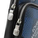 ルイヴィトン LOUIS VUITTON アマゾン スリングバッグ N50011 マリーヌ レザー ダミエグラフィット3Dキャンバス ボディバッグ シルバー金具 ショルダーバッグ 青