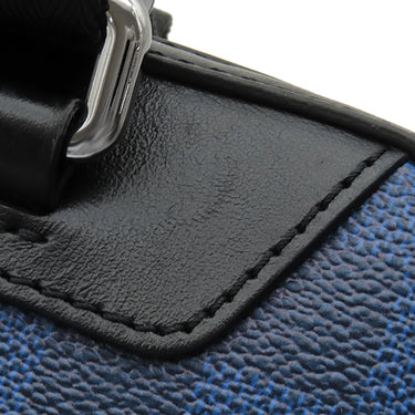 ルイヴィトン LOUIS VUITTON アマゾン スリングバッグ N50011 マリーヌ レザー ダミエグラフィット3Dキャンバス ボディバッグ シルバー金具 ショルダーバッグ 青
