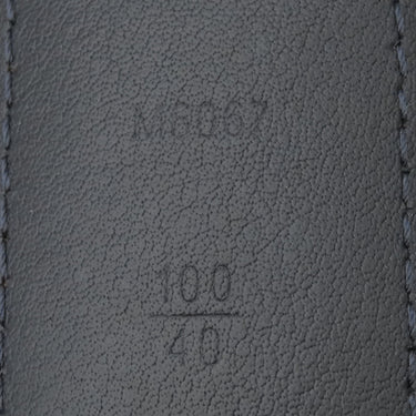 ルイヴィトン LOUIS VUITTON サンチュール ポンヌフ ベルト 100/40 M6067 ダミエコバルト レザー ダミエコバルトキャンバス ベルト シルバー金具 青 黒 拡張済み