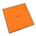 エルメス HERMES ラビリンス タオルハンカチ オレンジ コットン タオル 新品 未使用 Hロゴ ハンドタオル 綿100%