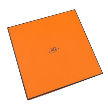 エルメス HERMES ラビリンス タオルハンカチ オレンジ コットン タオル 新品 未使用 Hロゴ ハンドタオル 綿100%