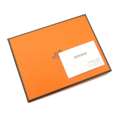 エルメス HERMES カルメン セサミ ラムスキン キーリング シルバー金具 茶 単色 2024年製