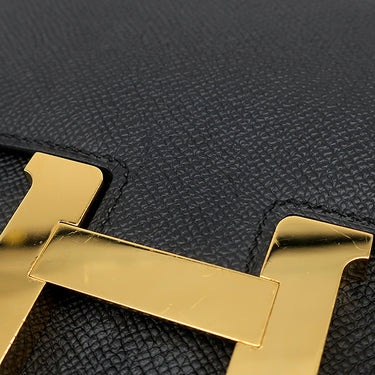 エルメス HERMES コンスタンスミニ 3 ミロワール ブラック ヴォーエプソン ショルダーバッグ ゴールド金具 黒