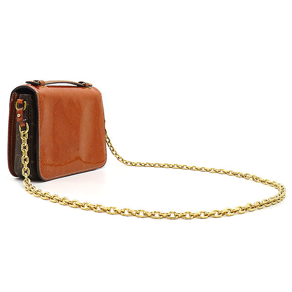 ルイヴィトン LOUIS VUITTON 2WAYバッグ ポシェット メティス MM モノグラムキャンバス シャイニーエピレザー オレンジ×ブラウン ゴールド金具 茶 ショルダー エナメル M54991 RFID 【保存袋】【中古】 ルイヴィトン LOUIS VUITTON ポシェット メティス MM M54991 オレンジ