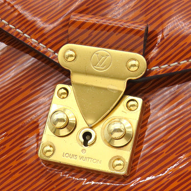 ルイヴィトン LOUIS VUITTON ポシェット メティス MM M54991 オレンジ×ブラウン モノグラムキャンバス シャイニーエピレザー 2WAYバッグ ゴールド金具 茶 ショルダー エナメル