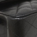 シャネル CHANEL マトラッセ Wフラップ チェーンショルダー ブラック レザー ショルダーバッグ ゴールド金具 黒 ココマーク