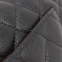 シャネル CHANEL マトラッセ Wフラップ チェーンショルダー ブラック レザー ショルダーバッグ ゴールド金具 黒 ココマーク