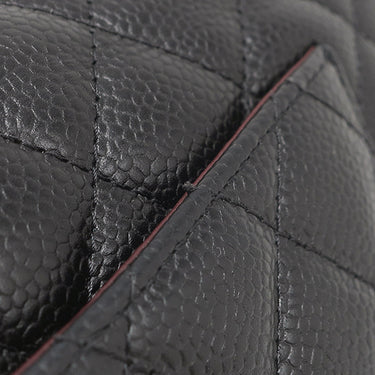 シャネル CHANEL マトラッセ Wフラップ チェーンショルダー ブラック レザー ショルダーバッグ ゴールド金具 黒 ココマーク
