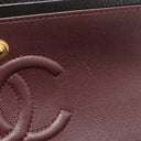 シャネル CHANEL マトラッセ Wフラップ チェーンショルダー ブラック レザー ショルダーバッグ ゴールド金具 黒 ココマーク