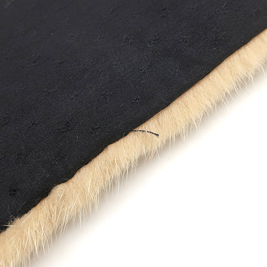 ルイヴィトン LOUIS VUITTON エシャルプ M67414 ベージュ×ブラウン ミンク シルク マフラー モノグラム レオパード ヒョウ柄