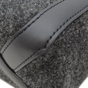 ヴァレンティノ VALENTINO VLTN ロゴ 1Y2B0B78BZN グレー×ブラック フェルト レザー 2WAYバッグ ガンメタル金具 黒 ショルダー トート スタッズ