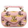 ルイヴィトン LOUIS VUITTON ニューウェーブ チェーンバッグ PM ピンク カーフ 2WAYバッグ ゴールド金具 ショルダー ハンドバッグ