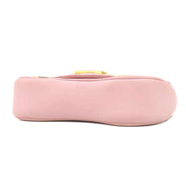 ルイヴィトン LOUIS VUITTON ニューウェーブ チェーンバッグ PM ピンク カーフ 2WAYバッグ ゴールド金具 ショルダー ハンドバッグ