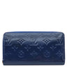 ルイヴィトン LOUIS VUITTON ジッピー ウォレット M90047 グランブルー モノグラムヴェルニ 長財布 ゴールド金具 青 ラウンドファスナー