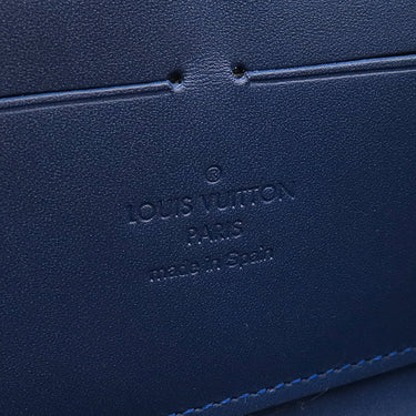 ルイヴィトン LOUIS VUITTON ジッピー ウォレット M90047 グランブルー モノグラムヴェルニ 長財布 ゴールド金具 青 ラウンドファスナー
