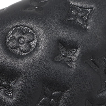 ルイヴィトン LOUIS VUITTON ポシェットクッサン M82116 ブラック ラムスキン 2WAYバッグ ゴールド金具 黒 チェーンショルダー クラッチ
