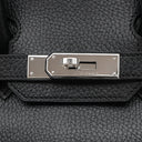 エルメス HERMES バーキン30 ブラック アルデンヌ ハンドバッグ シルバー金具 黒