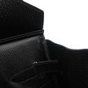 エルメス HERMES バーキン30 ブラック アルデンヌ ハンドバッグ シルバー金具 黒