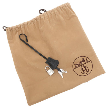 エルメス HERMES バーキン30 ブラック アルデンヌ ハンドバッグ シルバー金具 黒