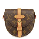 ルイヴィトン LOUIS VUITTON ミクロ シャンティイ M46643 モノグラム モノグラムキャンバス ショルダーバッグ ゴールド金具 茶