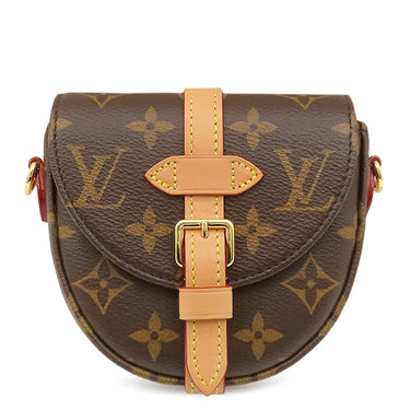 ルイヴィトン LOUIS VUITTON ミクロ シャンティイ M46643 モノグラム モノグラムキャンバス ショルダーバッグ ゴールド金具 茶