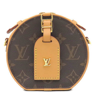 ルイヴィトン LOUIS VUITTON ミニ ボワット シャポー M44699 モノグラム モノグラムキャンバス 2WAYバッグ ゴールド金具 茶 ミニショルダー 丸型