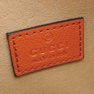 グッチ GUCCI GGマーモント アフロディーテ 739076 オレンジ レザー ハンドバッグ ヴィンテージ金具 橙 ミニショルダー