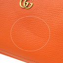 グッチ GUCCI GGマーモント アフロディーテ 739076 オレンジ レザー ハンドバッグ ヴィンテージ金具 橙 ミニショルダー