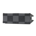 ルイヴィトン LOUIS VUITTON サック プラ XS N60479 ブラック レザー ダミエチェッカーボードキャンバス 2WAYバッグ シルバー金具 黒 グレー トップハンドル