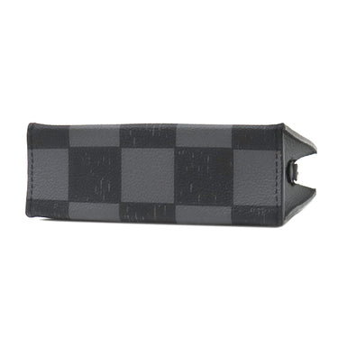 ルイヴィトン LOUIS VUITTON サック プラ XS N60479 ブラック レザー ダミエチェッカーボードキャンバス 2WAYバッグ シルバー金具 黒 グレー トップハンドル