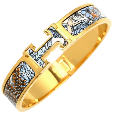 エルメス HERMES クリックH PM ソレール GP エナメル ブレスレット ゴールド金具 Hブレス クリッククラック 【翼をはためかせて】